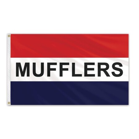 Global Flags Unlimited Mufflers Message Flag 3'x5' Standard Flag 204566
